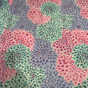 Dahlia Blooms Kaffe Fassett Rowan Westminster Fibers Cotton Quilting Fabric 1 Yd